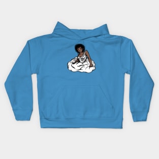 Cloud girl Kids Hoodie